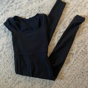 Aritzia Wilfred short sleeve full length divinity jumpsuit